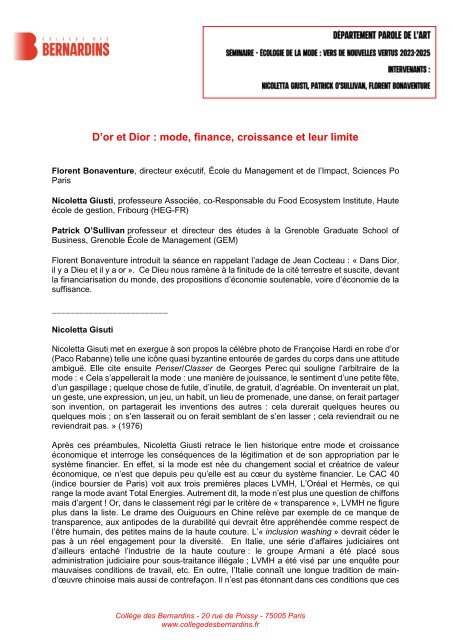 découvrez comment l'impact de la mode façonne l'économie parisienne, en explorant les tendances, les acteurs clés et les innovations qui transforment l'industrie. plongez dans l'intersection entre style et économie à paris.